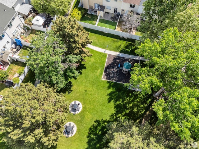 aerial view of residential area