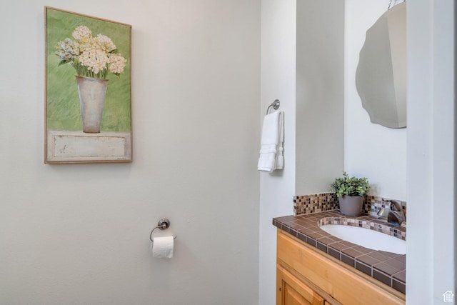 bathroom featuring vanity