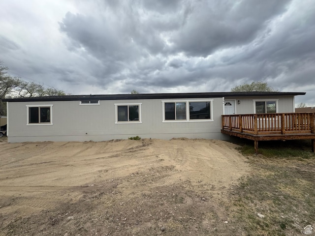 22 S 400 E, Myton, UT 84052 - back of house with a deck