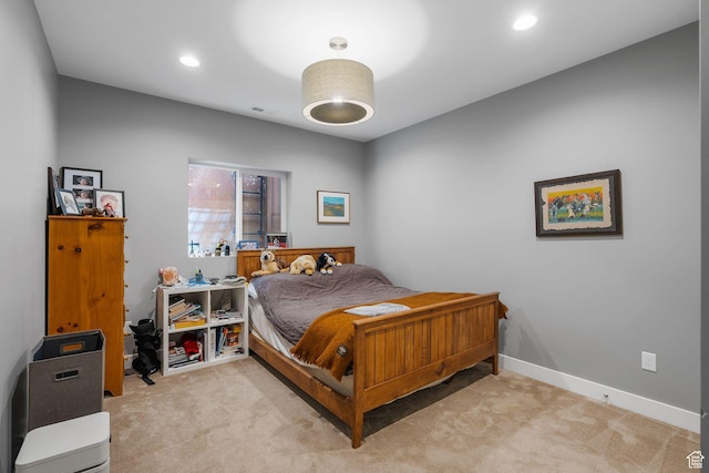1863 E Hubbard Ave, Salt Lake City, UT 84108 - bedroom featuring light colored carpet, recessed lighting, and baseboards
