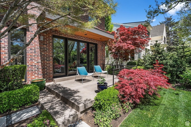 1863 E Hubbard Ave, Salt Lake City, UT 84108 - view of patio / terrace with french doors