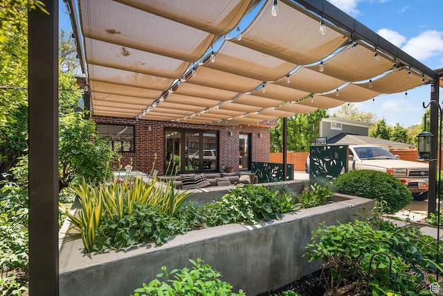 1863 E Hubbard Ave, Salt Lake City, UT 84108 - view of patio / terrace featuring a pergola and outdoor lounge area