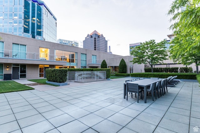 268 S State St E Unit 417, Salt Lake City, UT 84111 - view of patio with outdoor dining area