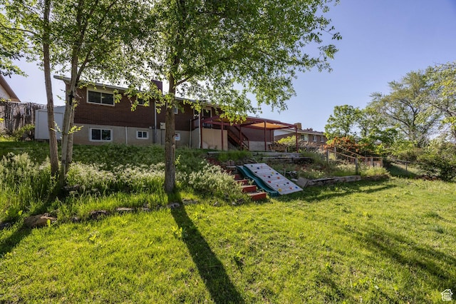 9614 S 1210 E, Sandy, UT 84094 - view of yard with stairway