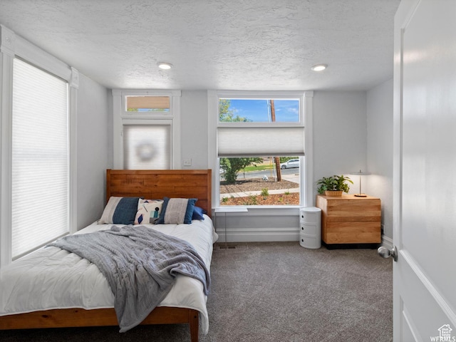 1318 E 300 S, Salt Lake City, UT 84102 - bedroom featuring carpet, a textured ceiling, and baseboards