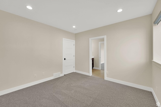 4491 N Seven Bridges Rd, Eden, UT 84310 - carpeted spare room featuring recessed lighting and baseboards