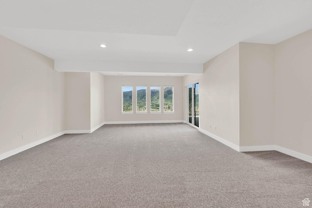 4491 N Seven Bridges Rd, Eden, UT 84310 - carpeted empty room featuring recessed lighting and baseboards
