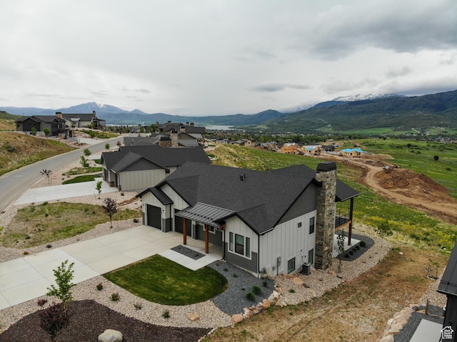 4491 N Seven Bridges Rd, Eden, UT 84310 - view from above of property with a mountainous background