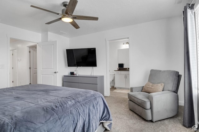 4013 W Cool Ave, Lehi, UT 84043 - carpeted bedroom with a ceiling fan and ensuite bathroom