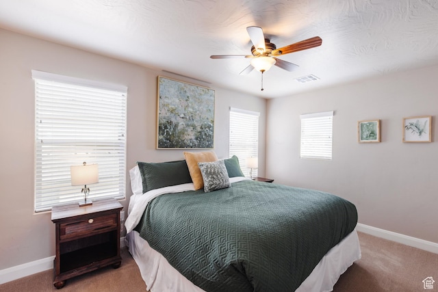 273 N Puerta Dr W, Washington, UT 84780 - carpeted bedroom with baseboards and a ceiling fan