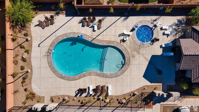273 N Puerta Dr W, Washington, UT 84780 - aerial view of a pool