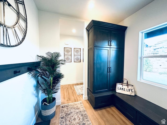39 W Tamarind Way, Garden City, UT 84028 - mudroom featuring light wood-type flooring, baseboards, and recessed lighting