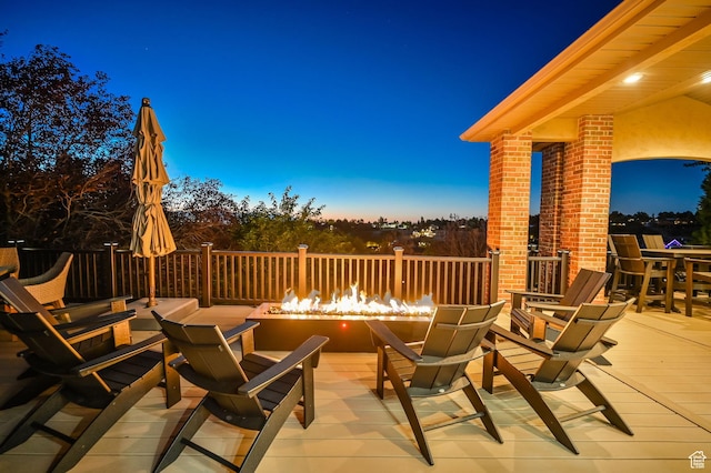 8 Snow Forest Cv, Sandy, UT 84092 - view of patio with an outdoor fire pit and outdoor dining space