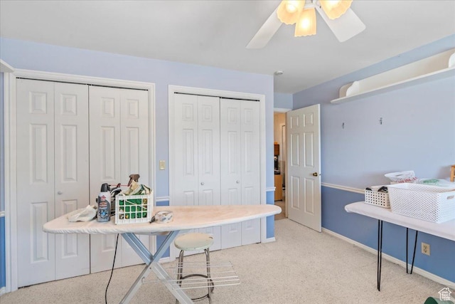 561 E 2780 N, Provo, UT 84604 - home office with a ceiling fan, carpet, and baseboards