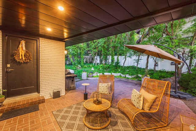 4279 S Lares Cir, Salt Lake City, UT 84124 - view of patio / terrace featuring a grill