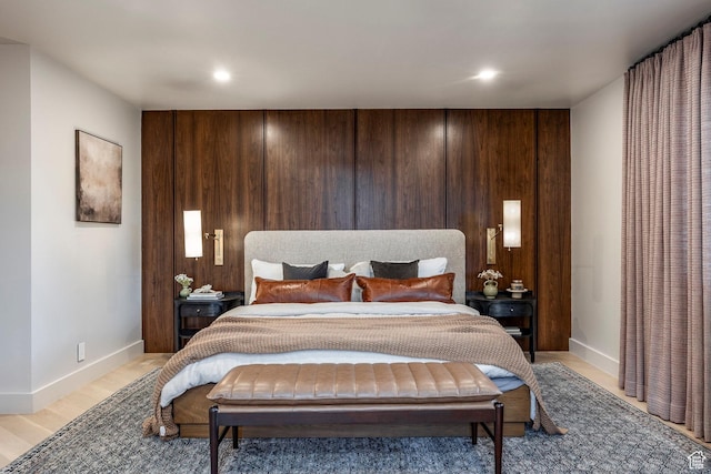 4279 S Lares Cir, Salt Lake City, UT 84124 - bedroom with light wood-style floors, baseboards, and recessed lighting