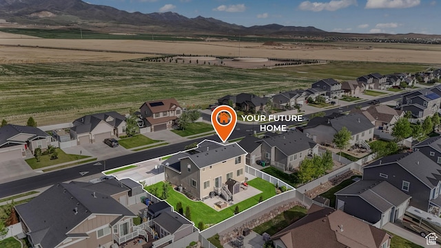 9559 S Lea Heather Way, West Jordan, UT 84081 - aerial perspective of suburban area with mountains