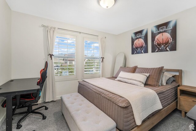9559 S Lea Heather Way, West Jordan, UT 84081 - bedroom featuring carpet floors and an office area