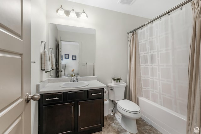 9559 S Lea Heather Way, West Jordan, UT 84081 - bathroom featuring toilet, vanity, and shower / tub combo