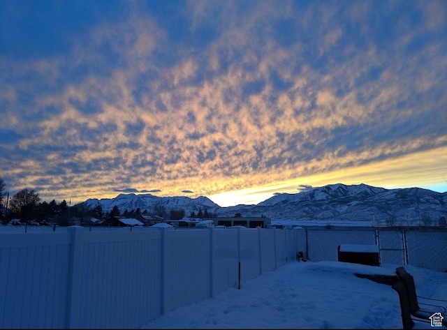 view of mountain backdrop