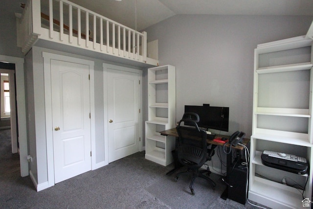 463 E 200 N, Mapleton, UT 84664 - carpeted home office with vaulted ceiling