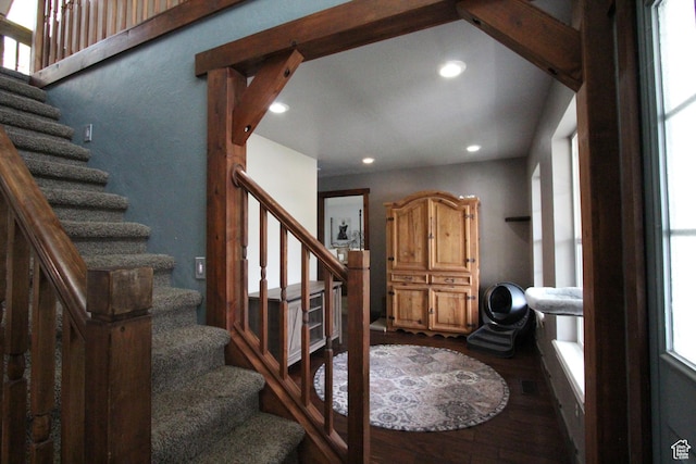 463 E 200 N, Mapleton, UT 84664 - stairs with recessed lighting and wood finished floors