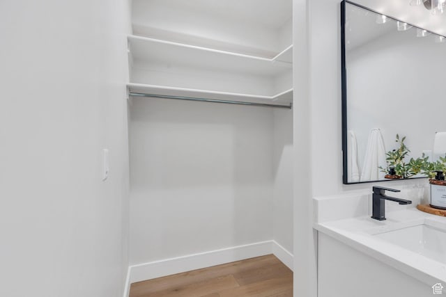 1309 W 1870 N, Provo, UT 84604 - spacious closet with wood finished floors and a sink
