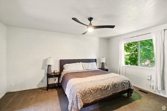 621 N 300 E, Brigham City, UT 84302 - bedroom featuring carpet floors, baseboards, and ceiling fan