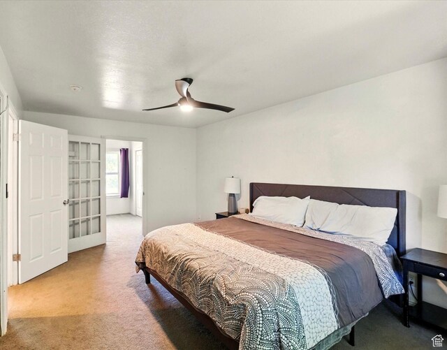 621 N 300 E, Brigham City, UT 84302 - bedroom with light carpet and a ceiling fan