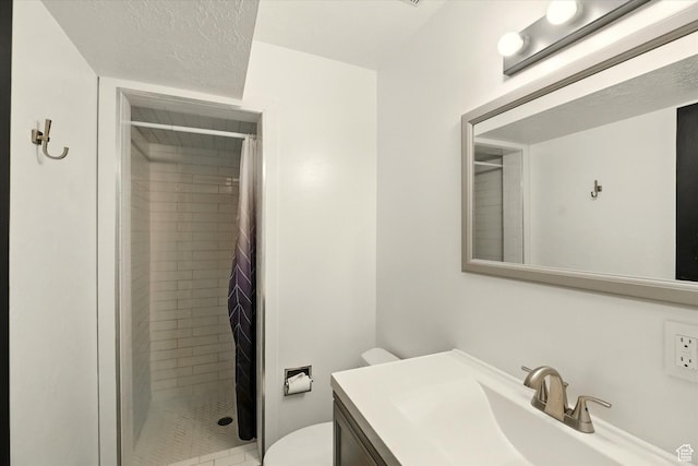 621 N 300 E, Brigham City, UT 84302 - bathroom featuring toilet, a stall shower, and vanity
