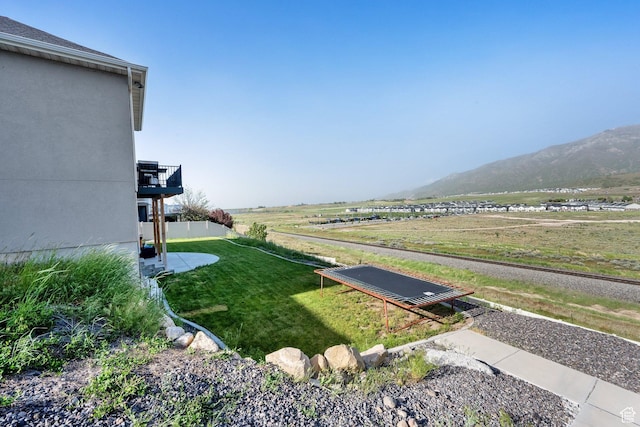 1341 S Sageberry Dr, Santaquin, UT 84655 - view of grassy yard with a mountain view