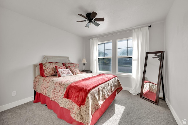 1341 S Sageberry Dr, Santaquin, UT 84655 - carpeted bedroom featuring baseboards and ceiling fan