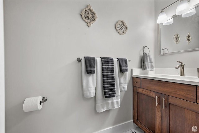 10539 S Haven View Ct W, South Jordan, UT 84095 - bathroom with vanity and baseboards