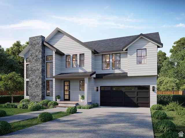 115 S 100 E Unit 4, Midway, UT 84049 - contemporary home featuring driveway, an attached garage, and a shingled roof