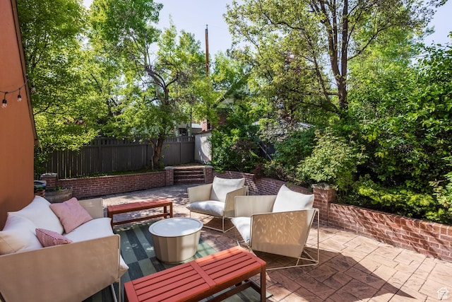 1677 E Yalecrest Ave, Salt Lake City, UT 84105 - view of patio with outdoor lounge area