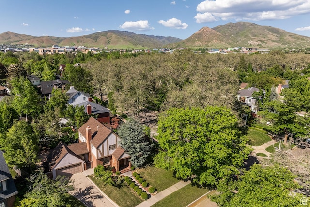 1677 E Yalecrest Ave, Salt Lake City, UT 84105 - aerial perspective of suburban area featuring a mountainous background
