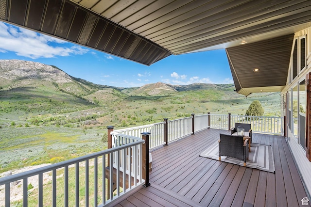 2013 N River View Cir, Huntsville, UT 84317 - deck with a mountain view
