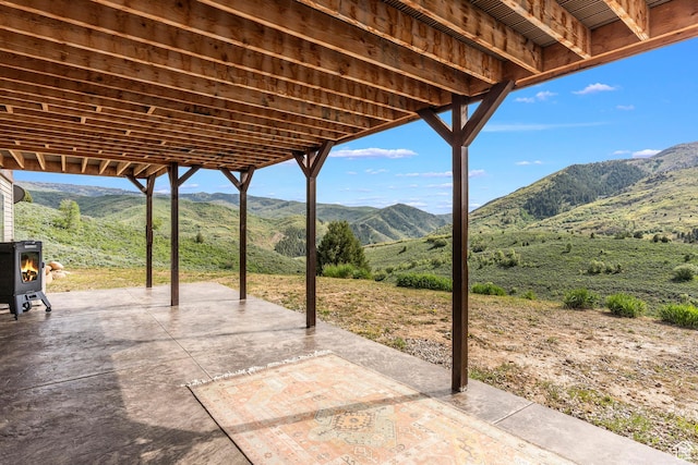 2013 N River View Cir, Huntsville, UT 84317 - view of patio / terrace featuring a mountain view