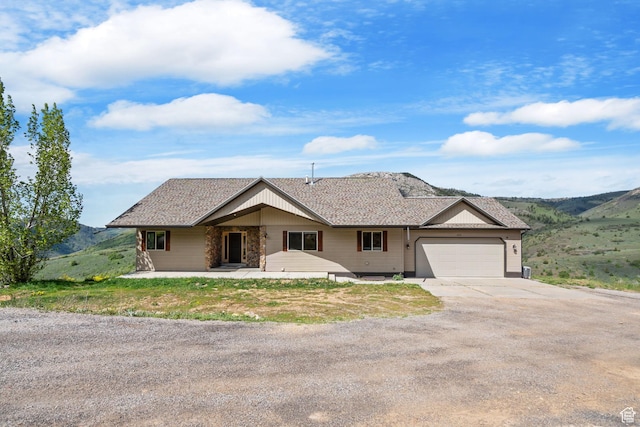 2013 N River View Cir, Huntsville, UT 84317 - ranch-style house with concrete driveway and an attached garage