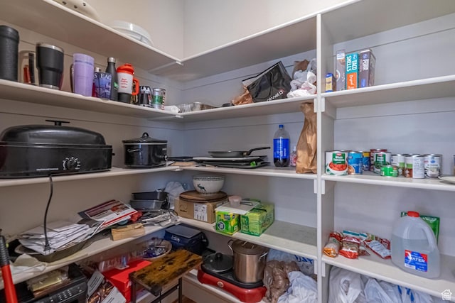 view of pantry