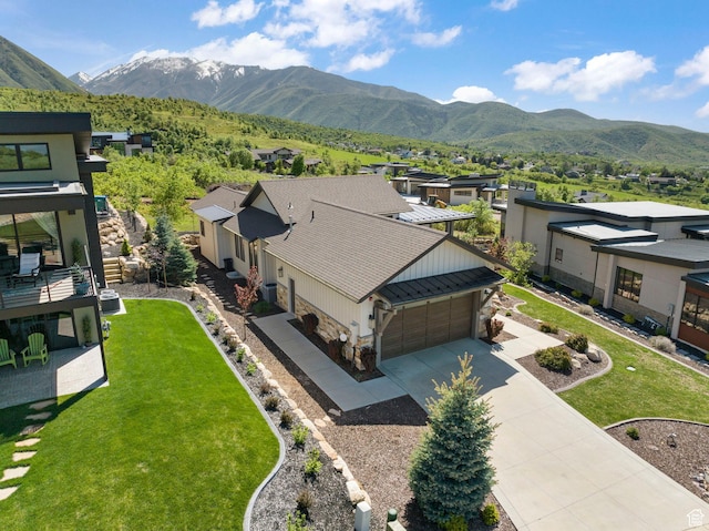 732 S Nebo Cir, Woodland Hills, UT 84653 - aerial perspective of suburban area with a mountainous background