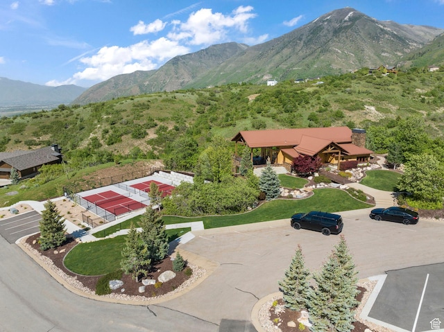 732 S Nebo Cir, Woodland Hills, UT 84653 - drone / aerial view of a mountainous background