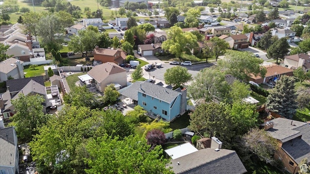 aerial perspective of suburban area