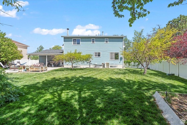 back of property with a patio area