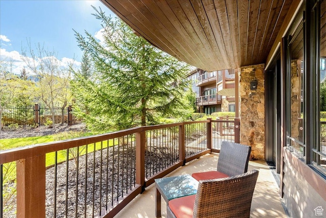 view of balcony
