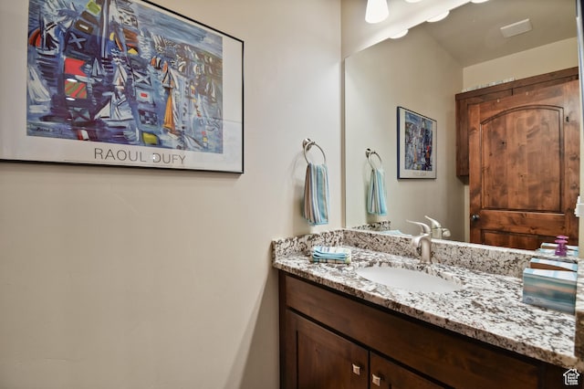 bathroom with vanity