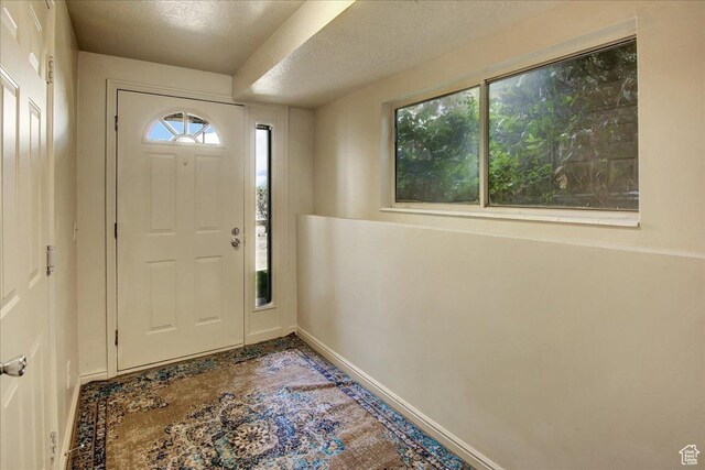 5812 Club View Ln, South Ogden, UT 84405 - foyer with baseboards and a textured ceiling
