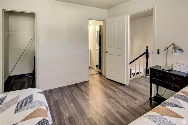 5812 Club View Ln, South Ogden, UT 84405 - bedroom with wood finished floors and baseboards