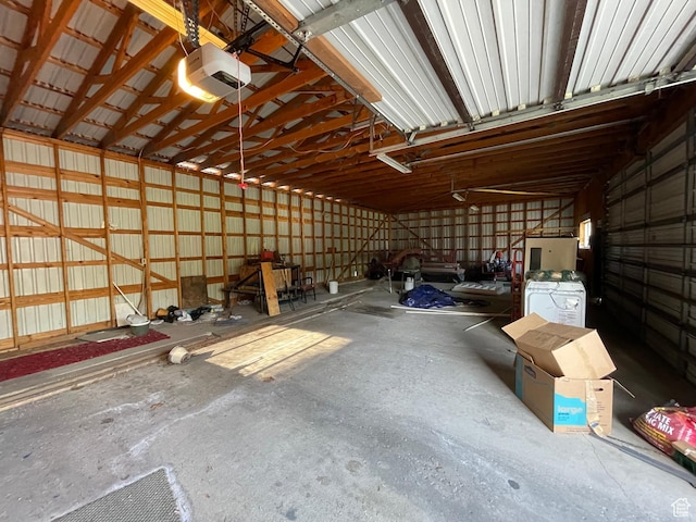 15 E Main, Wellsville, UT 84339 - garage featuring a garage door opener