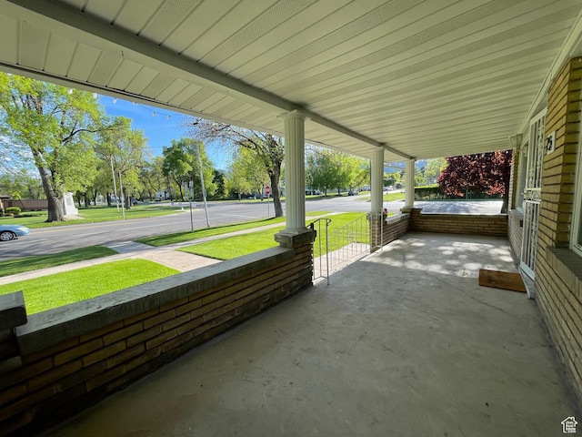 15 E Main, Wellsville, UT 84339 - view of patio / terrace with covered porch